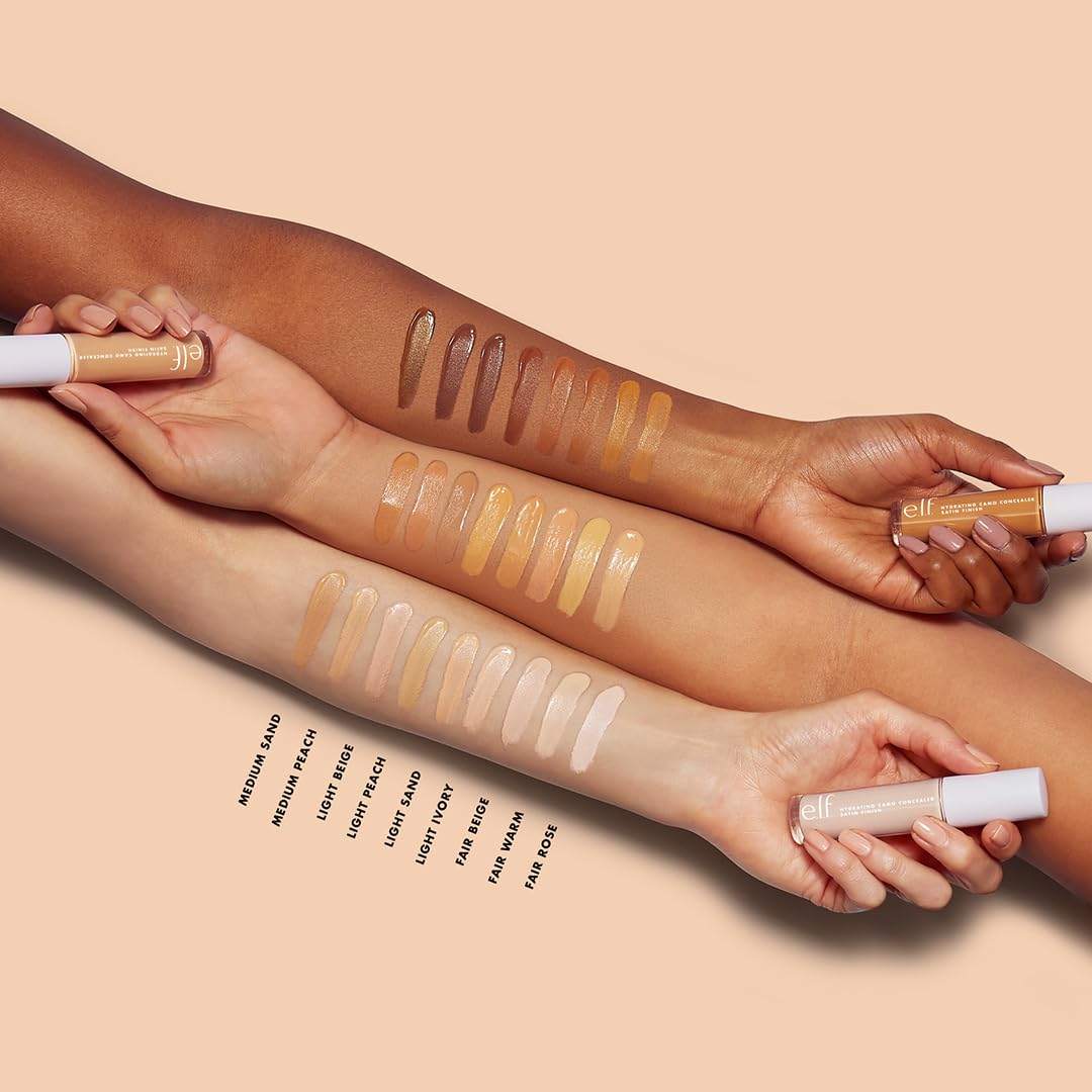 e.l.f. Corrector Hidratante Camo uso con pincel para mayor precisión