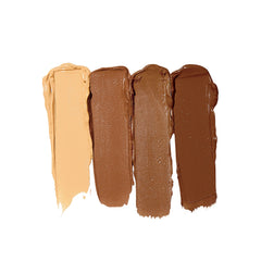 Paleta de contorno en crema de e.l.f.: aplicación suave con brocha para definir contornos.