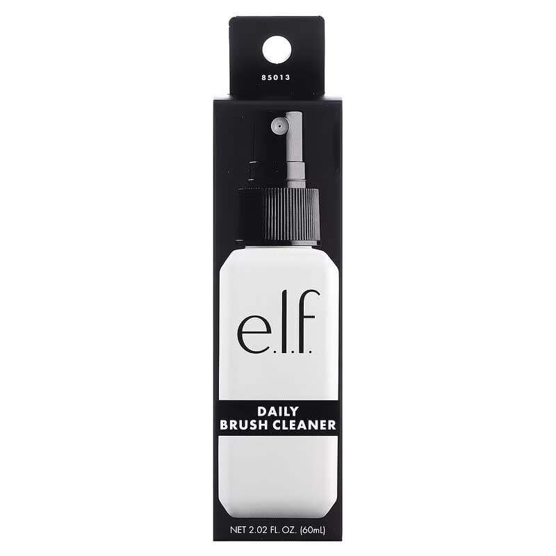 e.l.f. Daily Brush Cleaner packaging highlights vegan and cruelty-free credentials