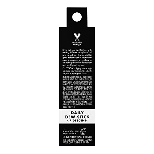 e.l.f. Daily Dew Stick twist-up action enables easy on-the-go use.