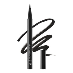 Delineador e.l.f. H2O Proof con pluma negro preciso para líneas definidas.