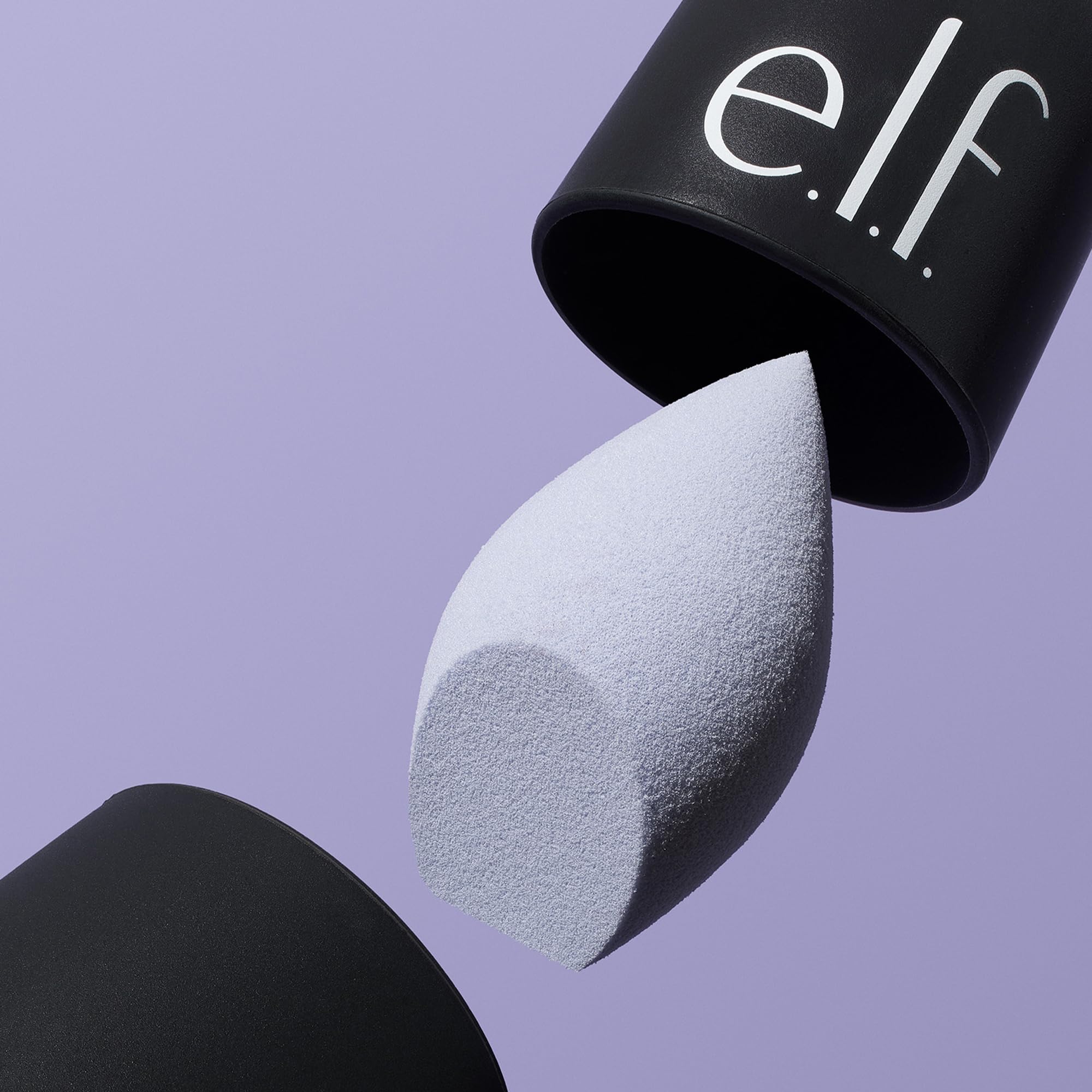e.l.f. latex-free sponge facilitates versatile makeup application.