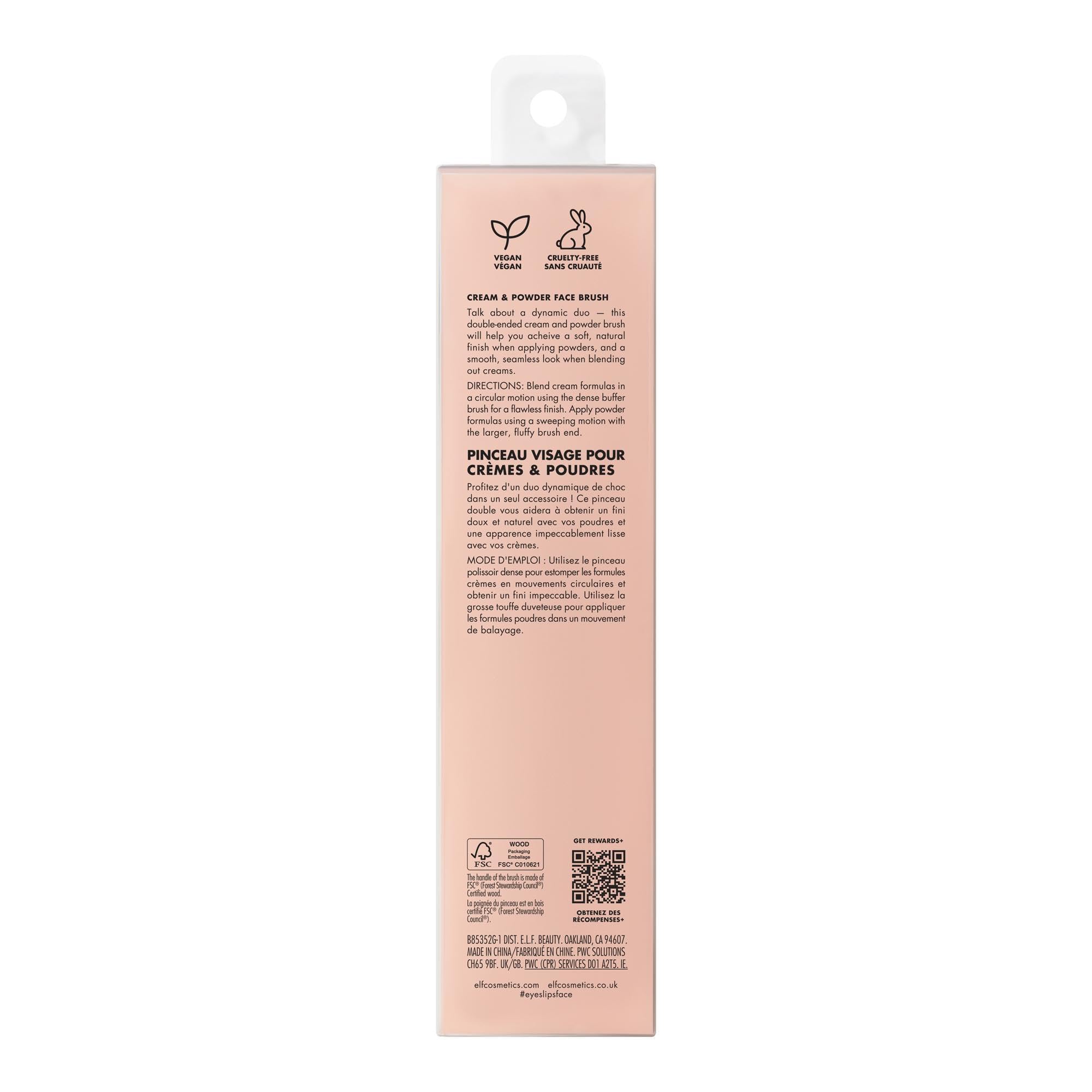 e.l.f. angled cream side blends seamlessly for smooth complexion
