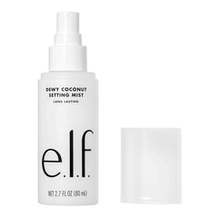 e.l.f. fijador maquillaje coco niebla botella hidrata y fija el look