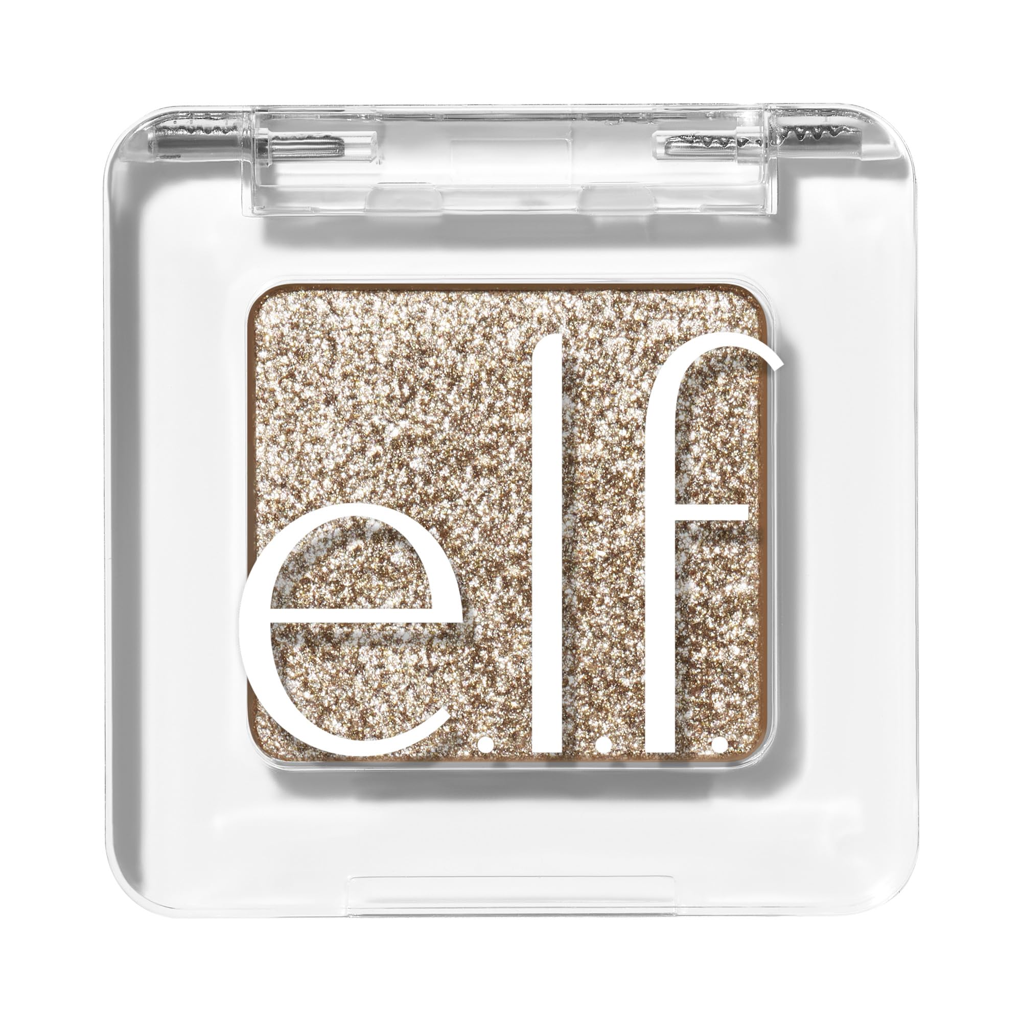 e.l.f. Fine as Fleck glitter topper swatch for subtle sparkle on eyelids.