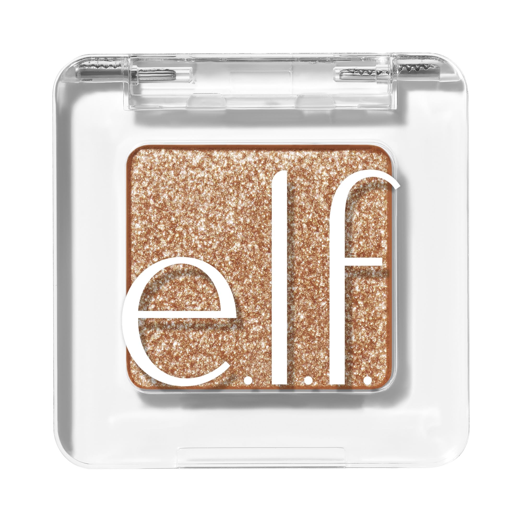 e.l.f. Fine as Fleck bottle close-up shows micro-glitter for radiant sparkle.