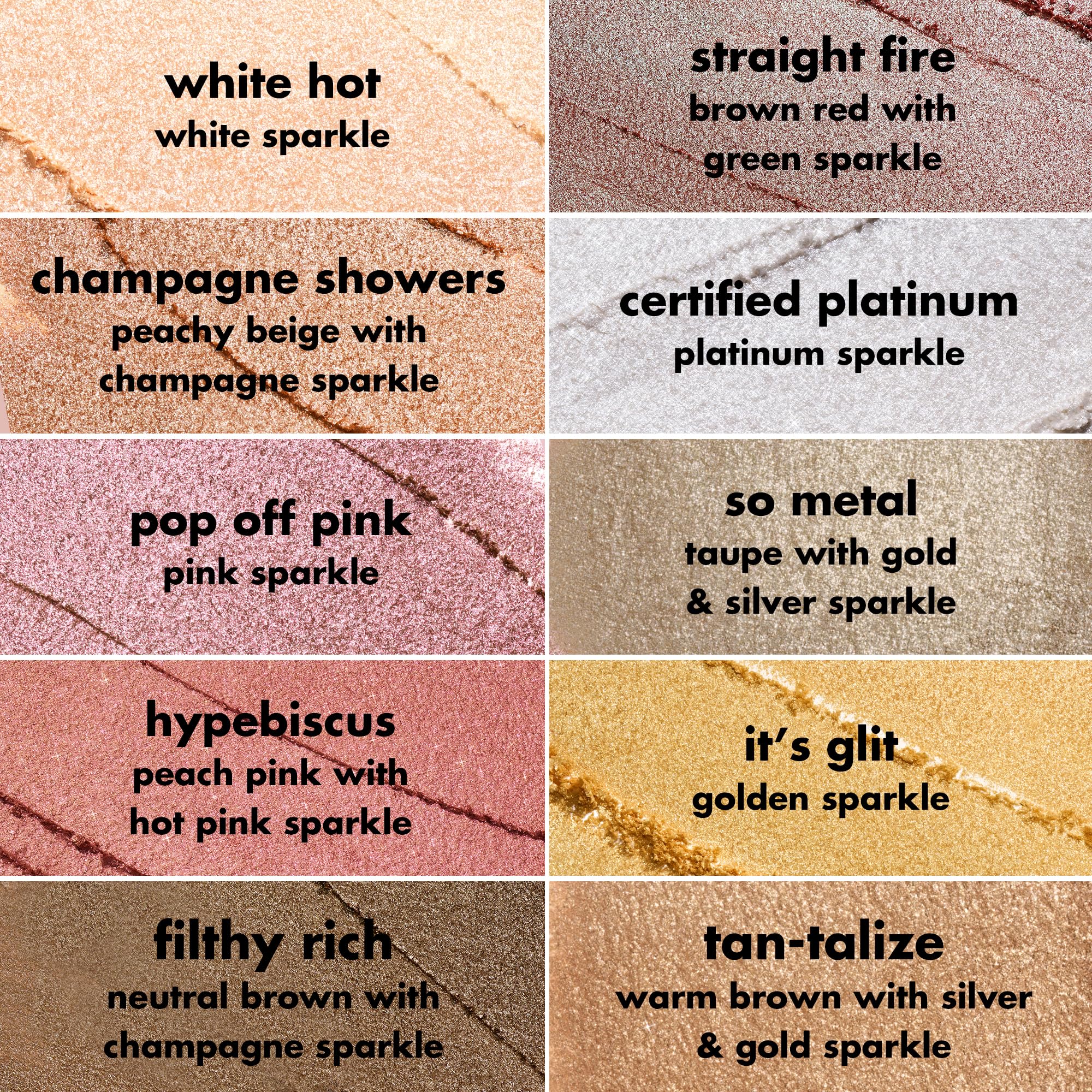 e.l.f. Fine as Fleck Glitter Eyeshadow wear-alone option for quick glam