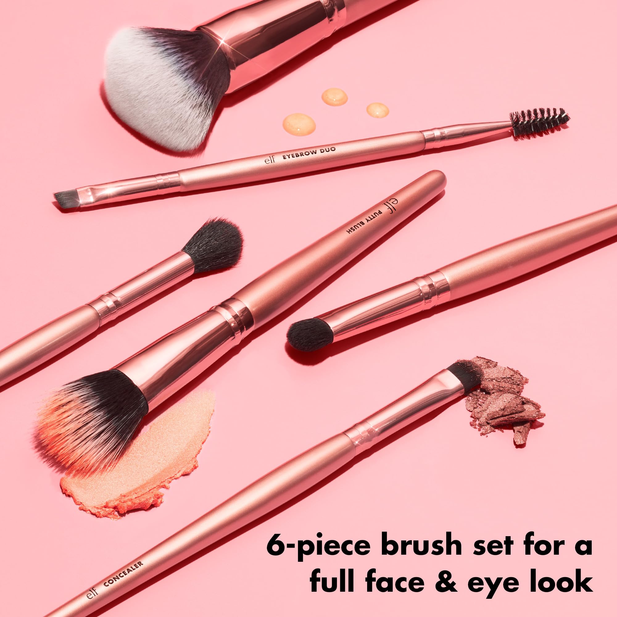 e.l.f. Concealer Brush for precise coverage on blemishes and under-eye areas.