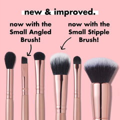 e.l.f. Eyeshadow C Brush for precise blending along the eyelid curve.
