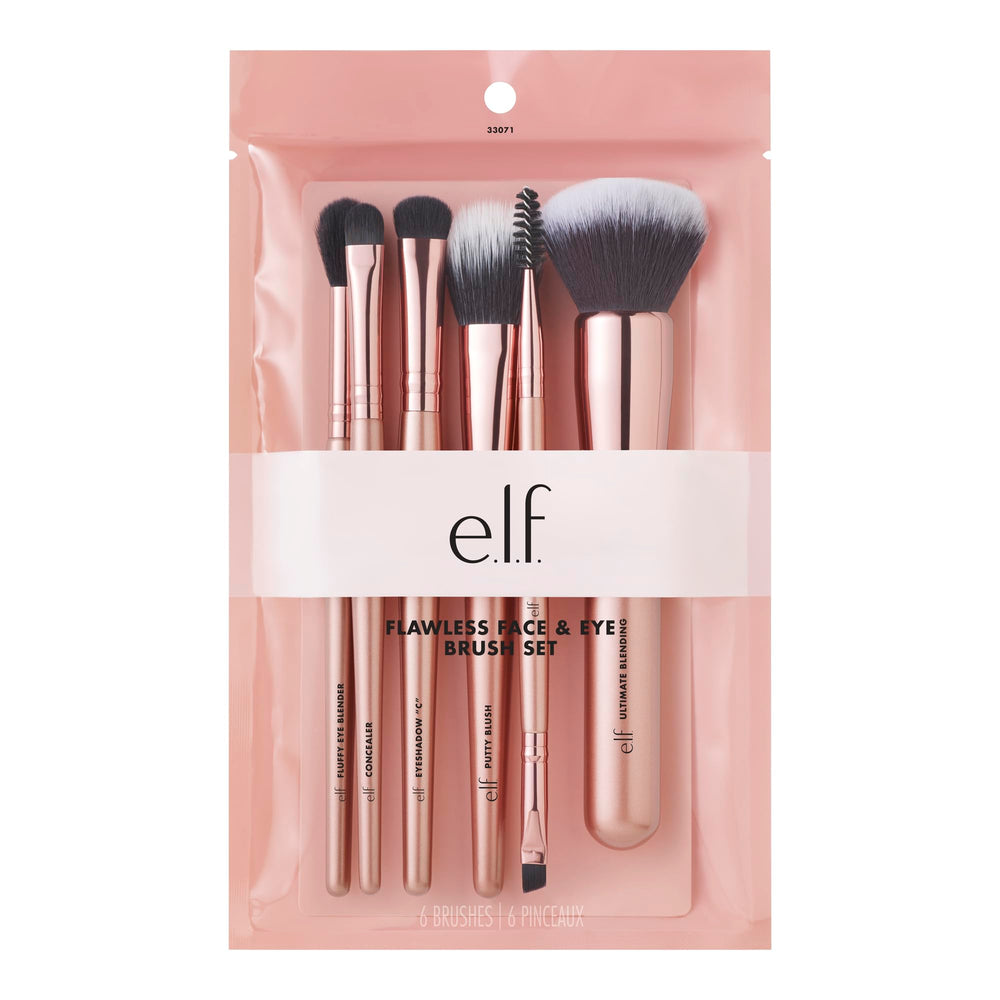 e.l.f. Flawless Face Kit full set enables versatile makeup application across face and eyes.