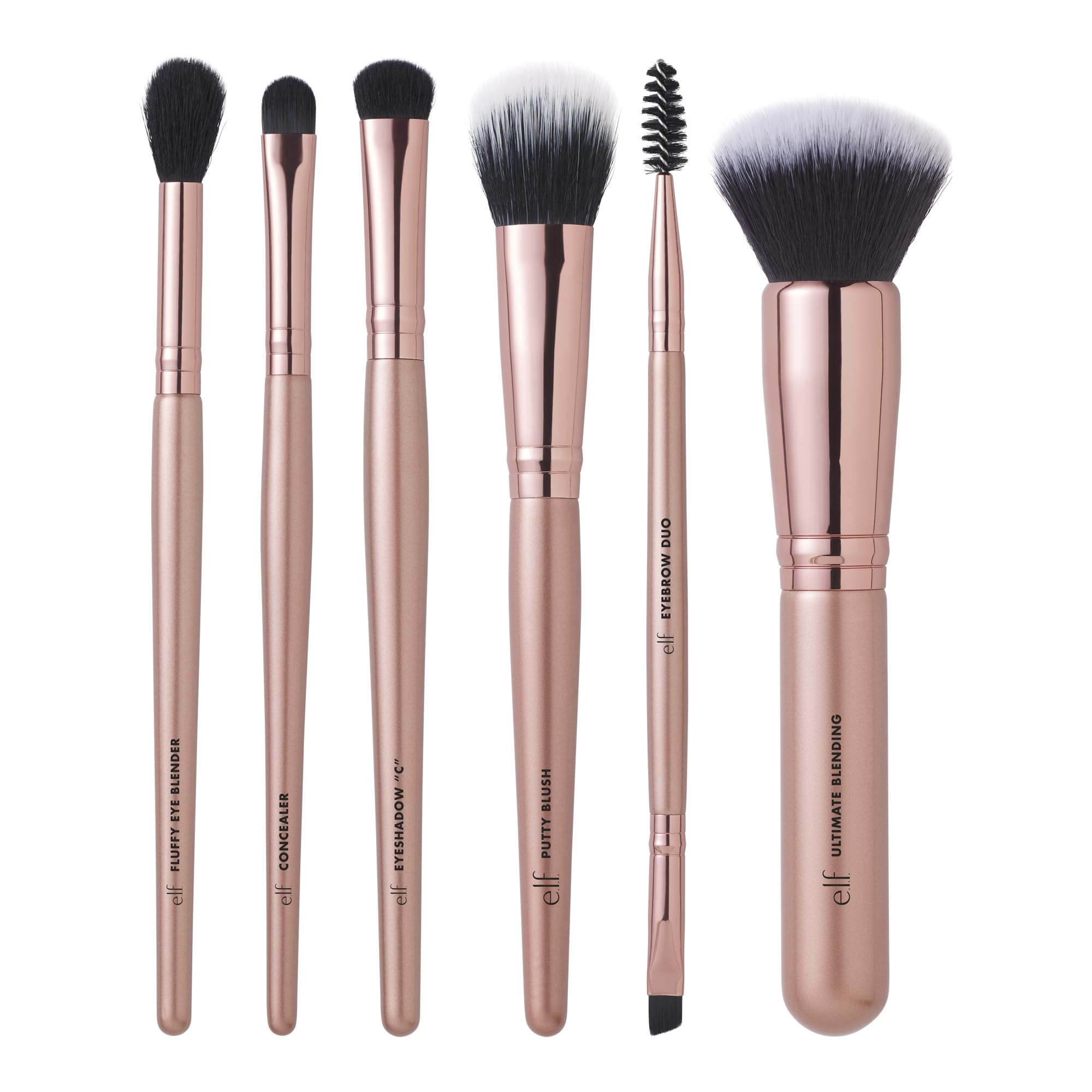 e.l.f. Small Angled Brush creates thin, clean lines for brows or liner.