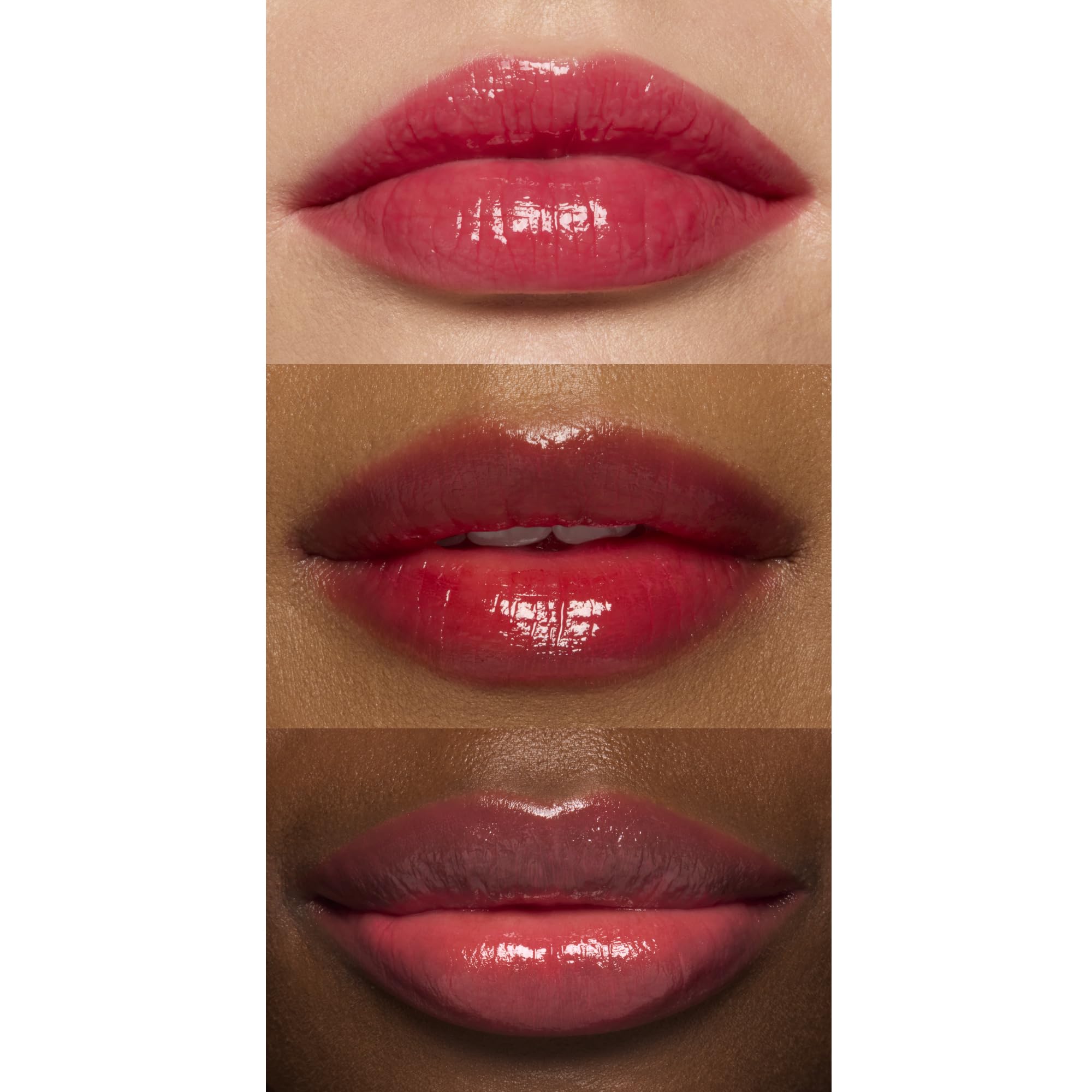 e.l.f. Glossy Lip Stain transfer test demonstrates transfer-resistant wear.