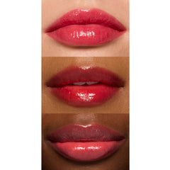 e.l.f. Glossy Lip Stain transfer test demonstrates transfer-resistant wear.
