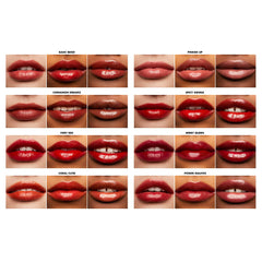 e.l.f. Glossy Lip Stain long-wear swatch demonstrating transfer-resistance and comfortable feel.