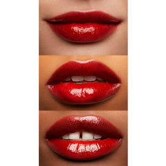 e.l.f. Glossy Lip Stain Spicy Sienna applied on lips for light, comfortable color.