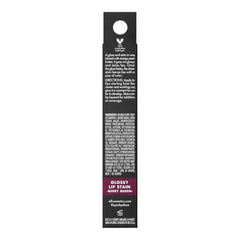 e.l.f. Glossy Lip Stain swatch on lips showing glossy finish.