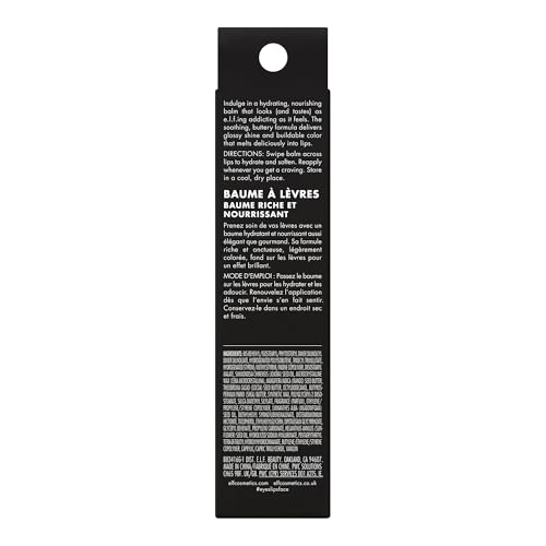 e.l.f. Glow Reviver Candied Cranberry lip balm deep red shine