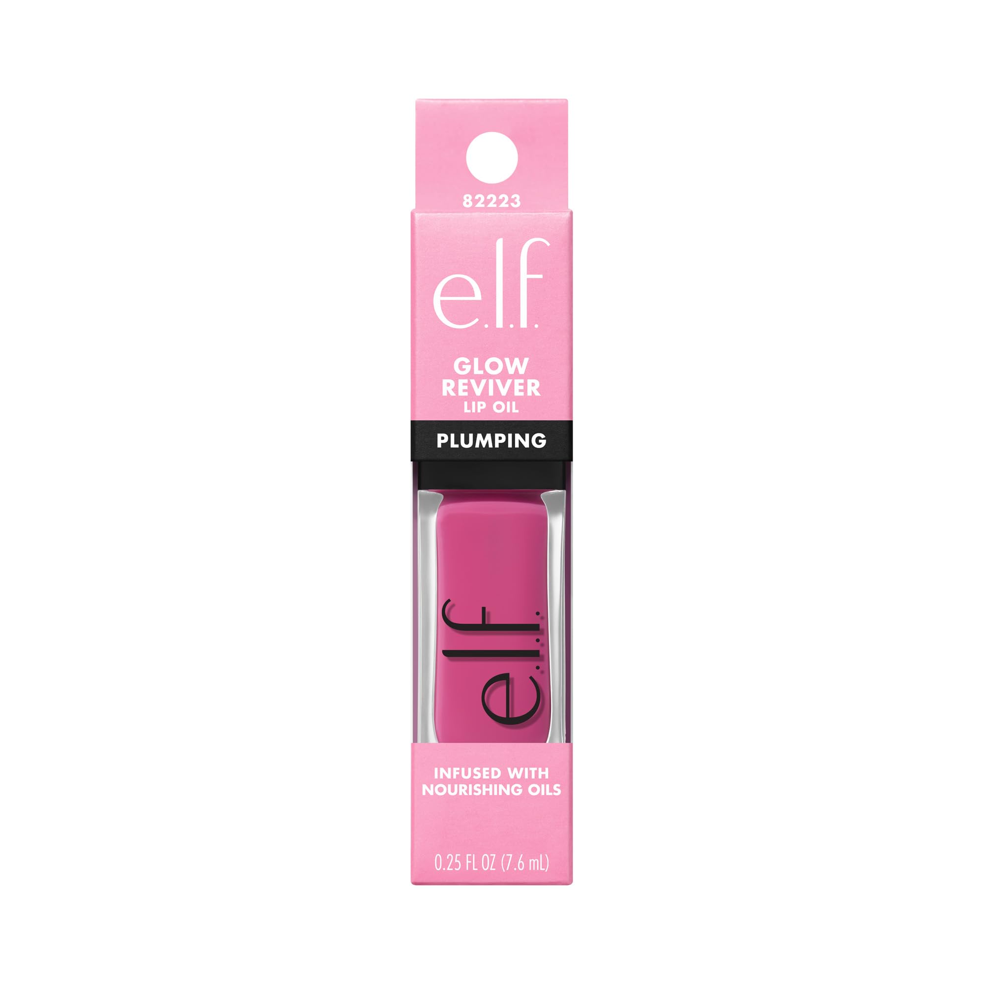 e.l.f. Glow Reviver Lip Oil Acabado brillante, mejora la apariencia de labios.
