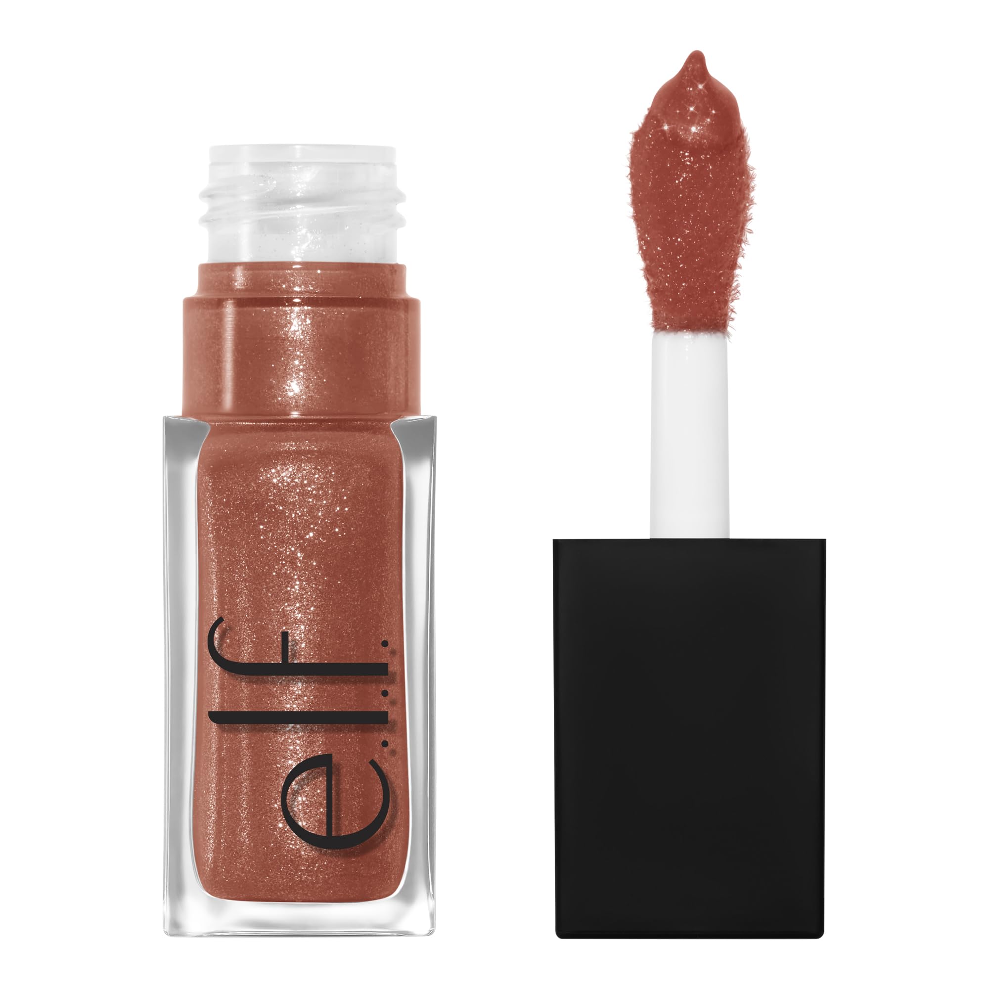 e.l.f. Glow Reviver Lip Oil con aplicador XXL para una aplicación suave y precisa.