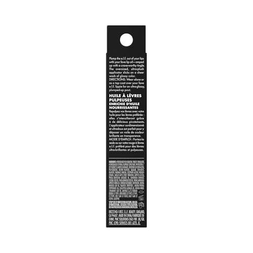 e.l.f. Glow Reviver Lip Oil embalaje compacto ideal para viajes.