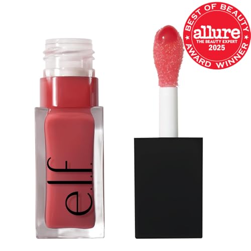e.l.f. Glow Reviver Lip Oil frasco con brillo ultracristalino.
