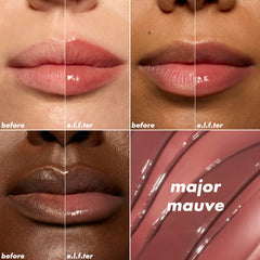 e.l.f. Glow Reviver Lip Oil textura ultra brillante para labios hidratados.