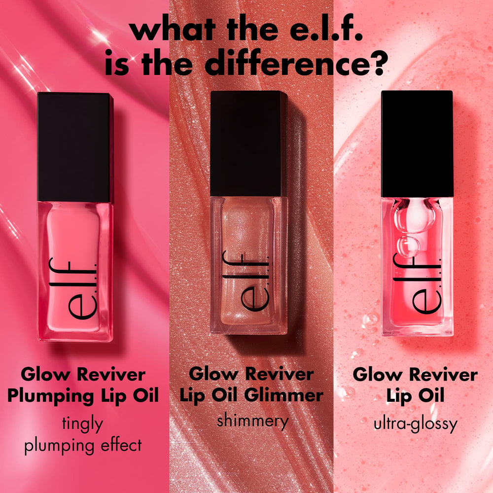 Composición vegana y libre de crueldad de e.l.f. Glow Reviver Lip Oil