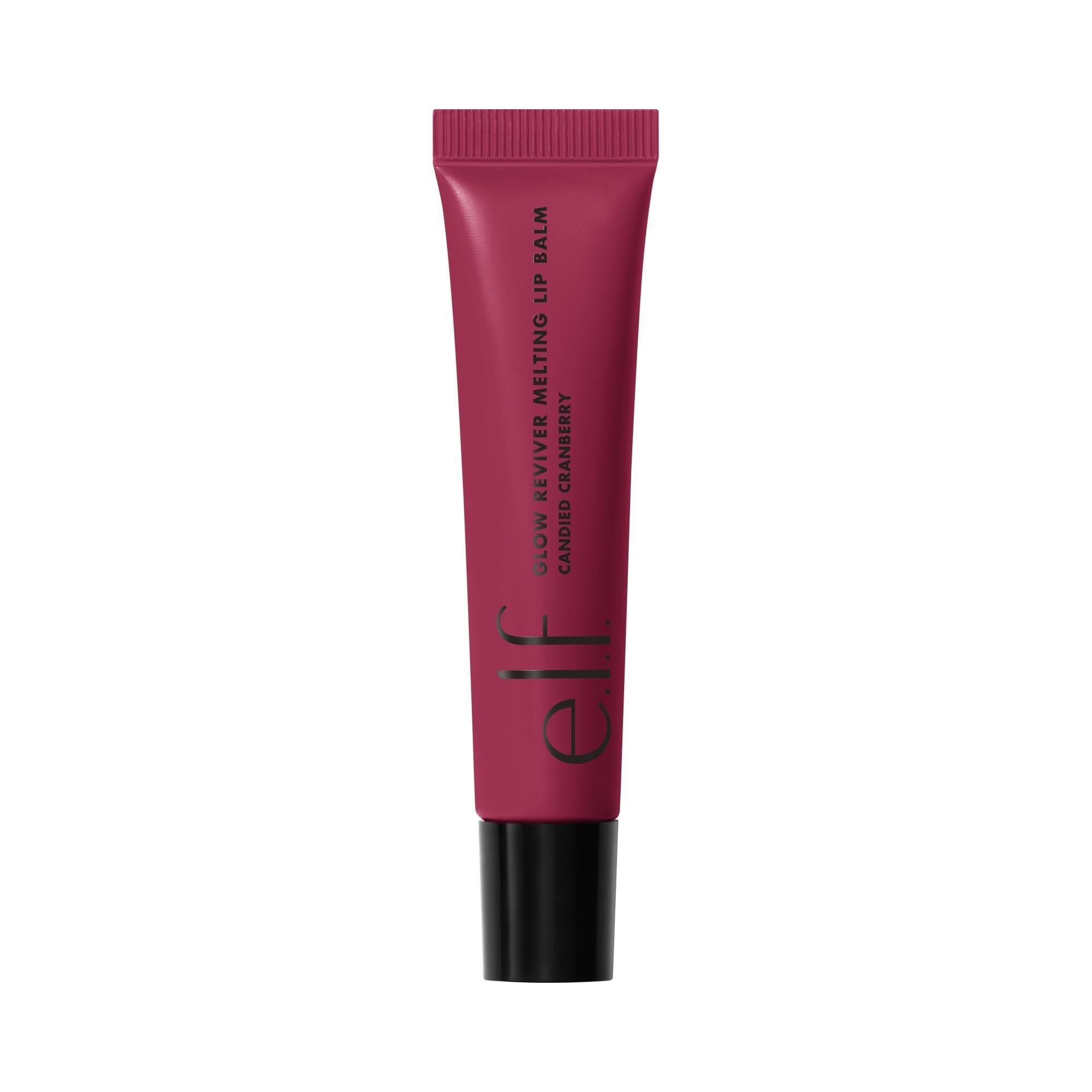 e.l.f. Glow Reviver Peach Ring lip balm delivers peach tint and hydration