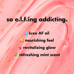 e.l.f. Glow Reviver Crystal Baller lip oil swatch extra shimmer