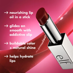 e.l.f. Glow Reviver Slipstick color buildable medio en tono
