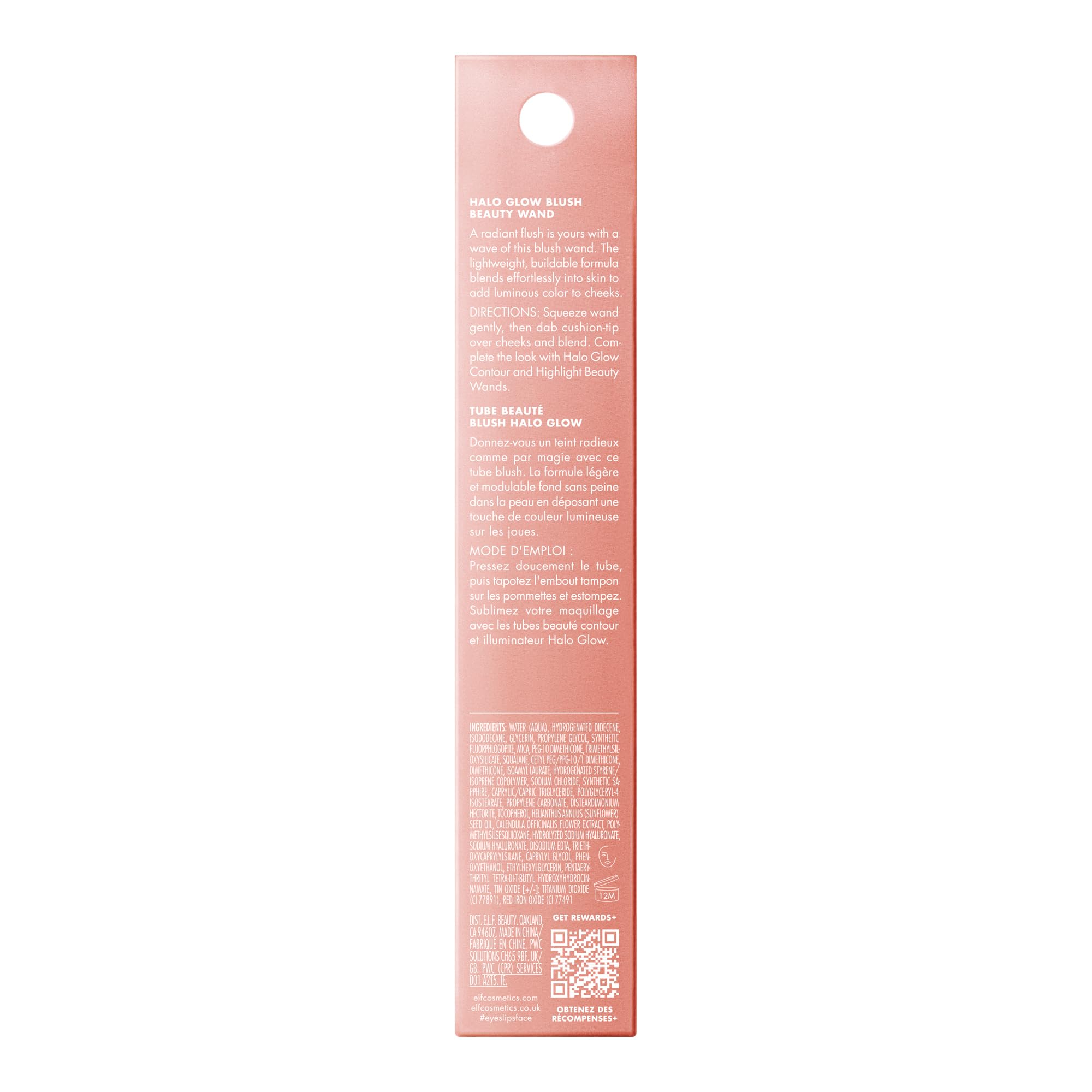 e.l.f. Halo Glow Blush tono Berry Radiant da un toque vibrante para mejillas.