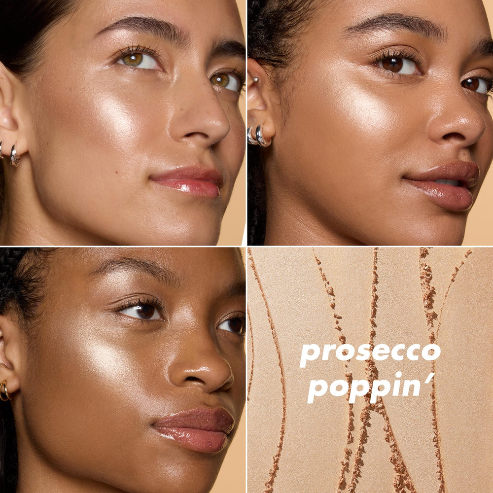 e.l.f. Halo Glow se puede superponer para mayor luminosidad.