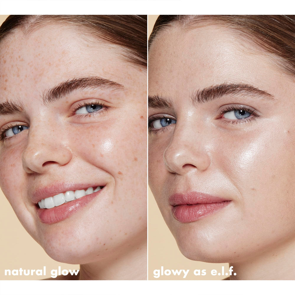 Aplicación bajo maquillaje de e.l.f. Halo Glow aporta resplandor sutil