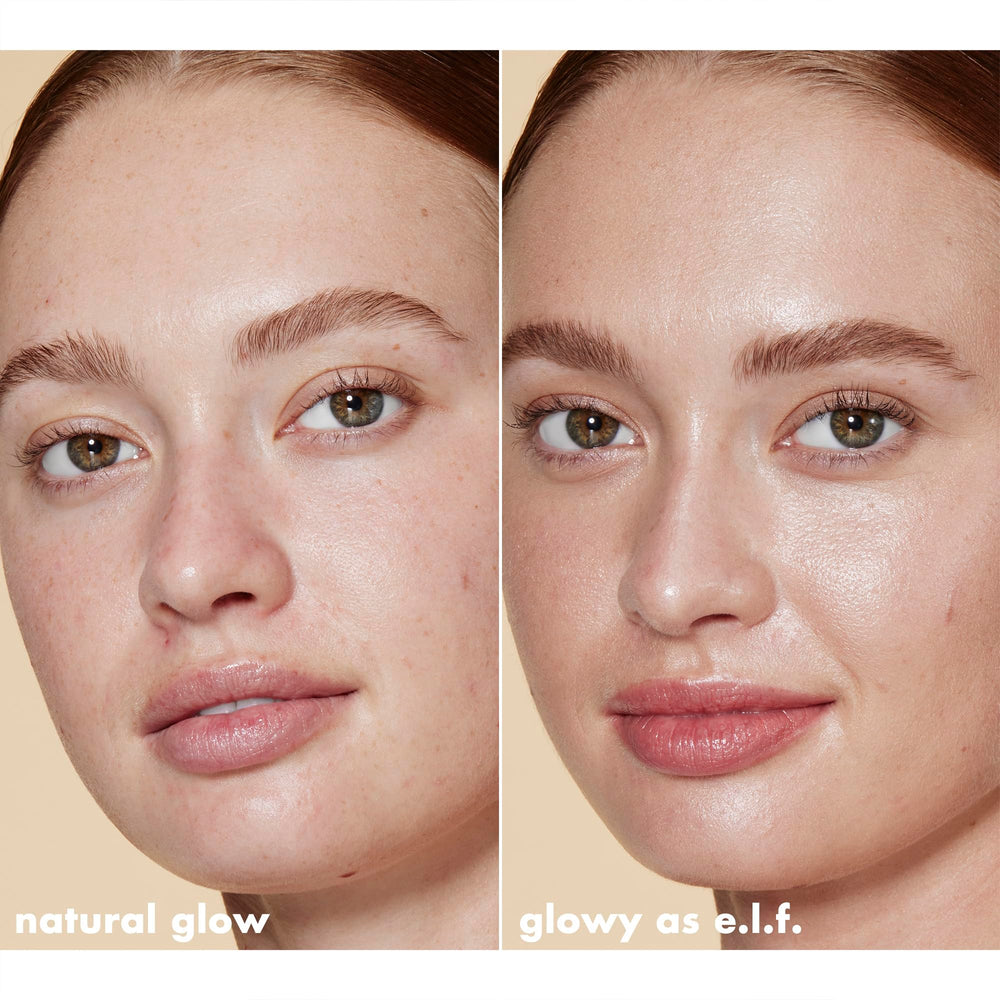 Halo Glow Liquid Filter iluminando puntos altos del rostro