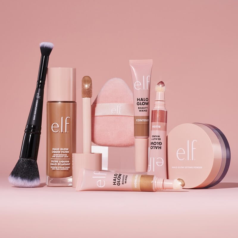 e.l.f. Halo Glow Powder Puff reaches under-eye and cheek areas with ease.