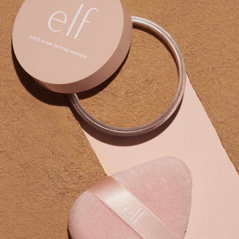 e.l.f. Halo Glow Powder Puff vegan and cruelty-free beauty tool.