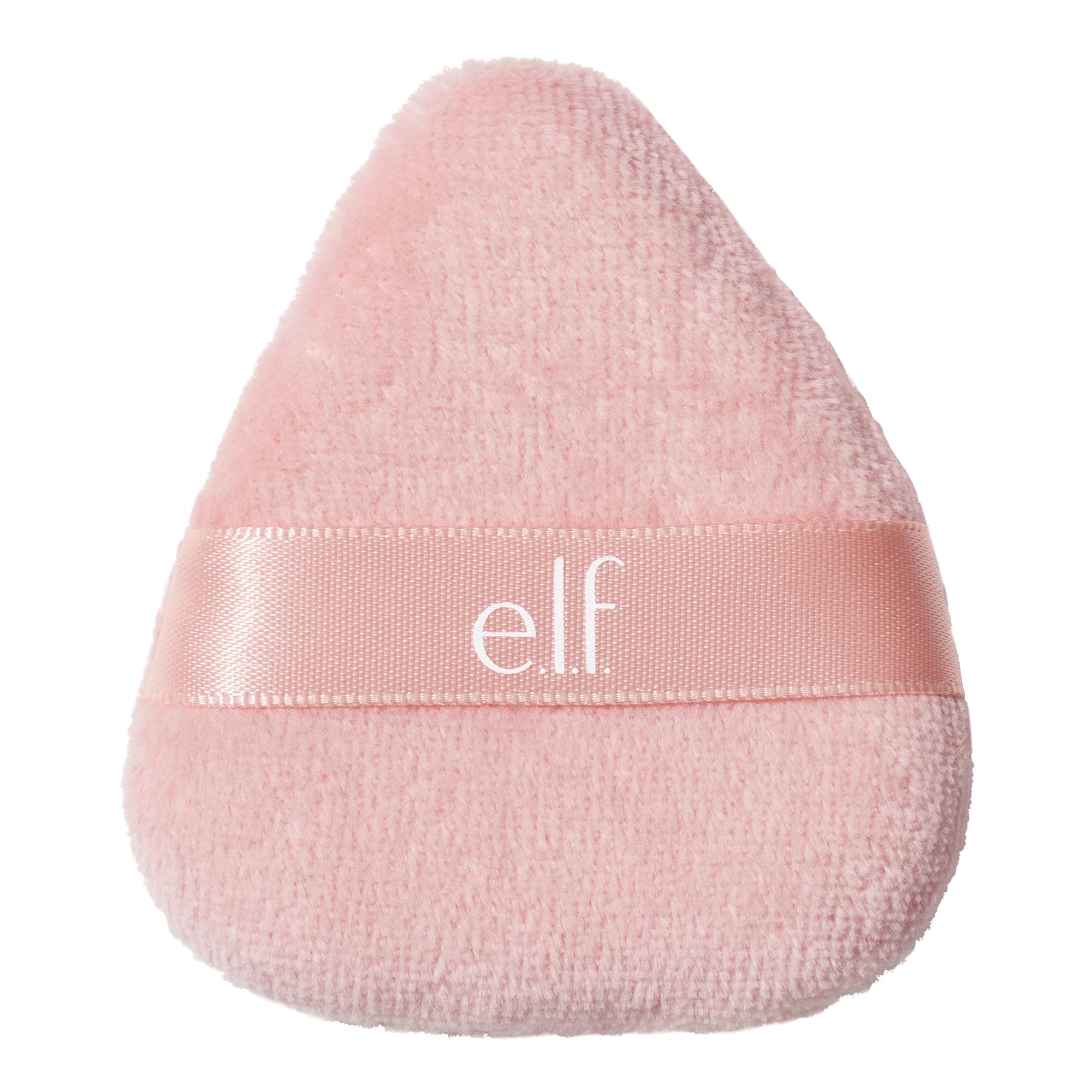 e.l.f. Halo Glow Powder Puff in velour texture for flawless powder application.