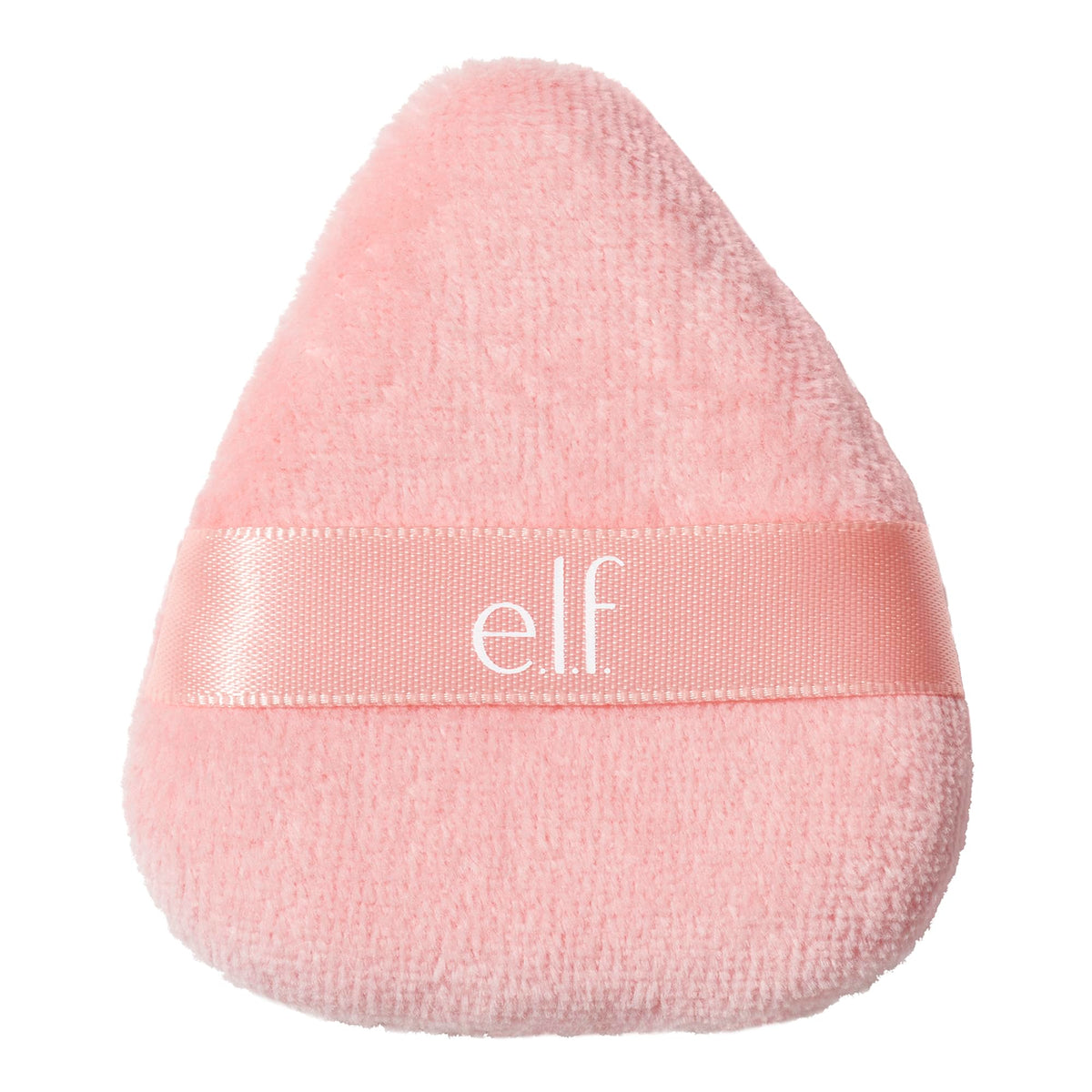 e.l.f. Halo Glow Powder Puff in velour texture for flawless powder application.