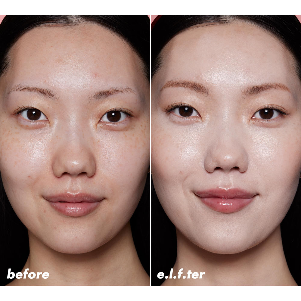 Acabado natural y luminoso sin efecto blanqueador de halo glow tint