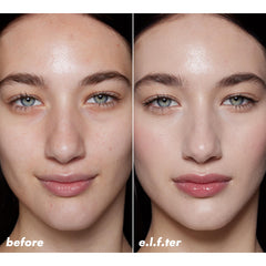 e.l.f. Halo Glow Skin Tint being applied for a dewy look.