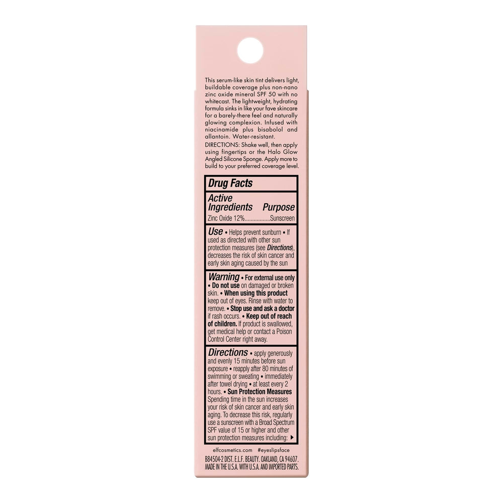 Textura ligera Halo Glow que ofrece cuidado de piel y glow suave