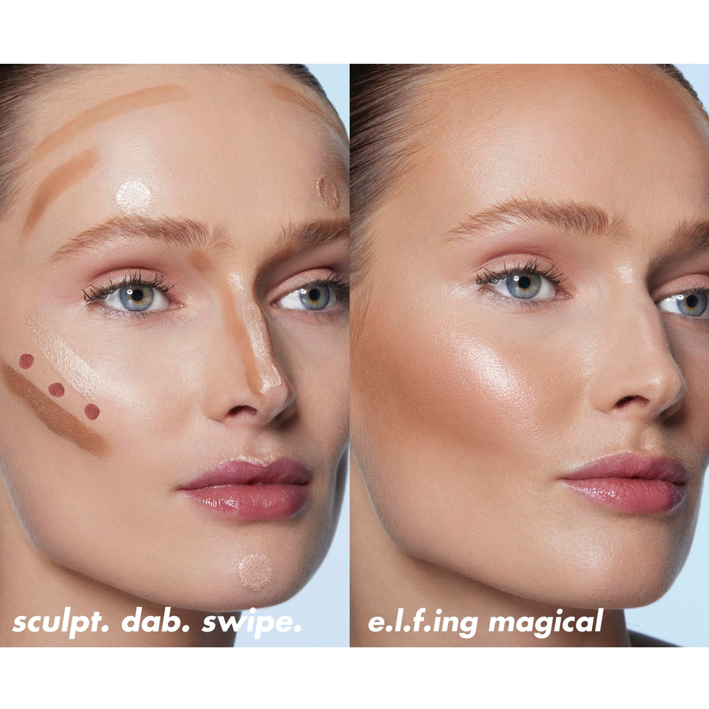 e.l.f. Halo Glow tono Rose Quartz para destello rosado suave.