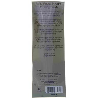 e.l.f. Cruelty-free brush adds ease to daily powder routines.
