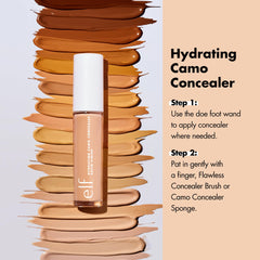 e.l.f. Hydrating Camo Concealer cobertura total para piel uniforme