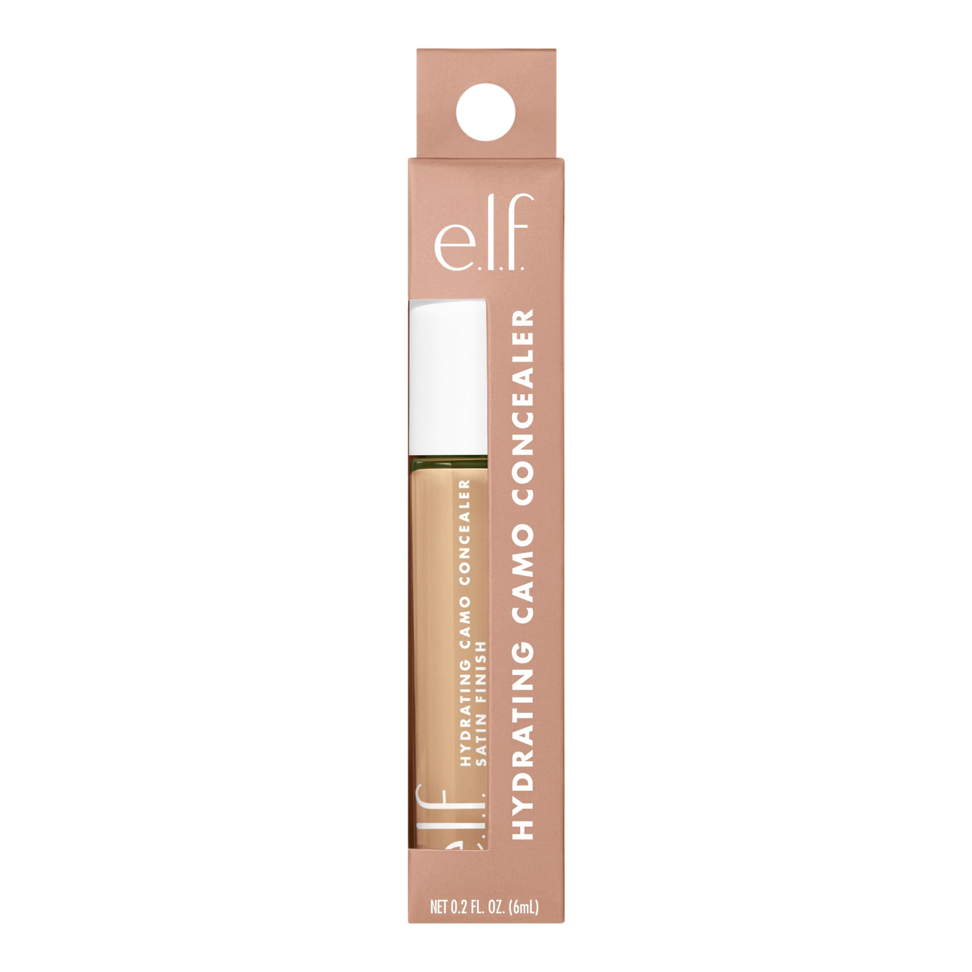 e.l.f. Hydrating Camo Concealer hidratación duradera en piel