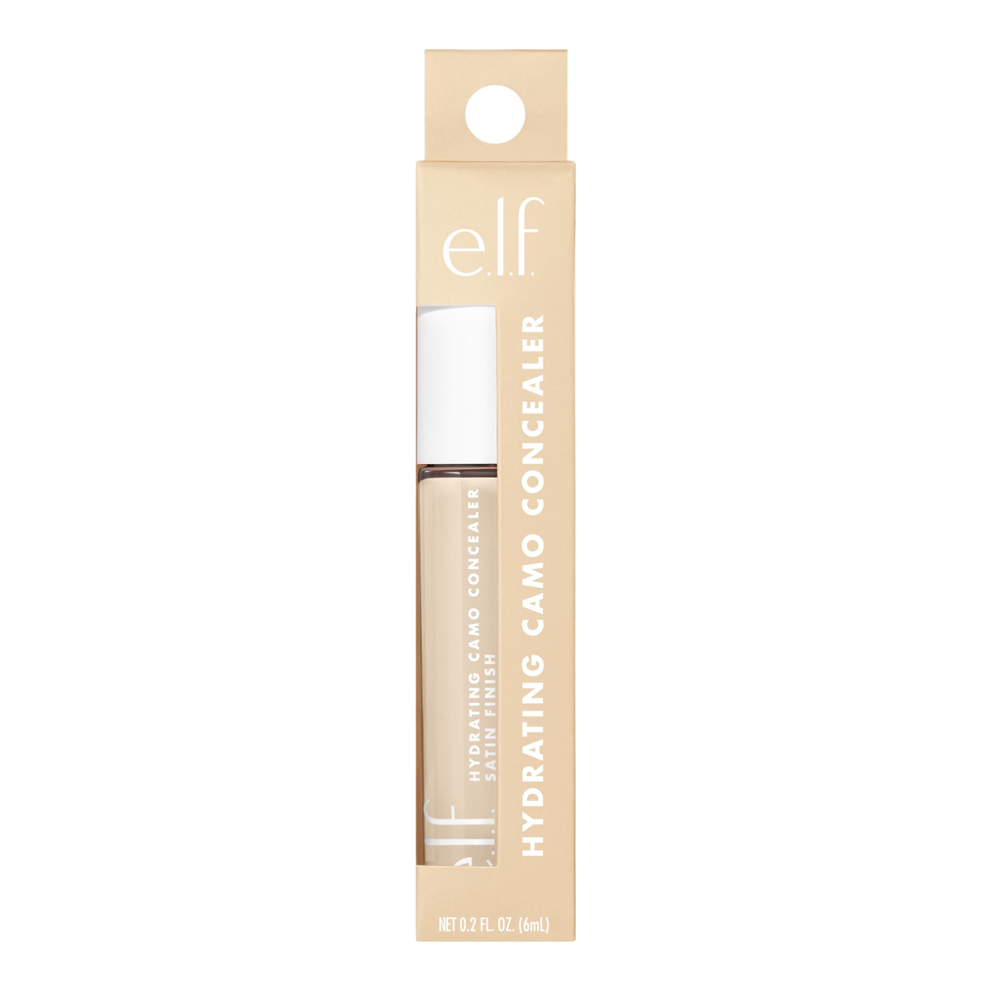 e.l.f. Corrector Hidratante Camo vegano y libre de crueldad, apto para piel sensible.