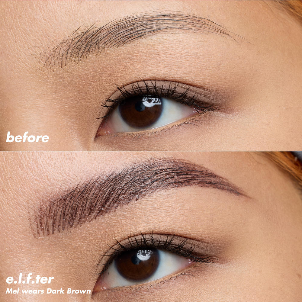 e.l.f. Holy Strokes buildable pigment for subtle brow definition.