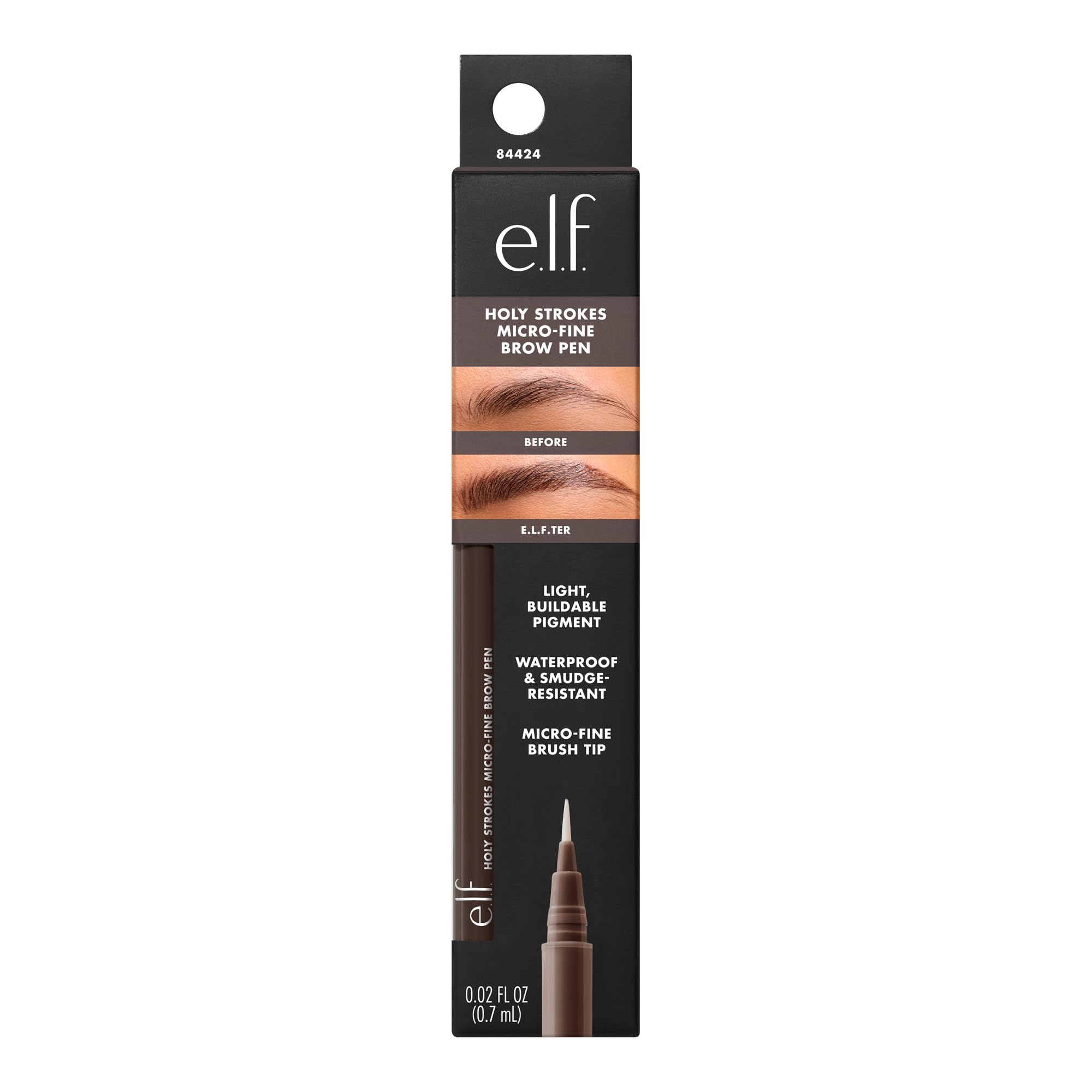 e.l.f. Holy Strokes brow pen detailing to add dimension and depth.