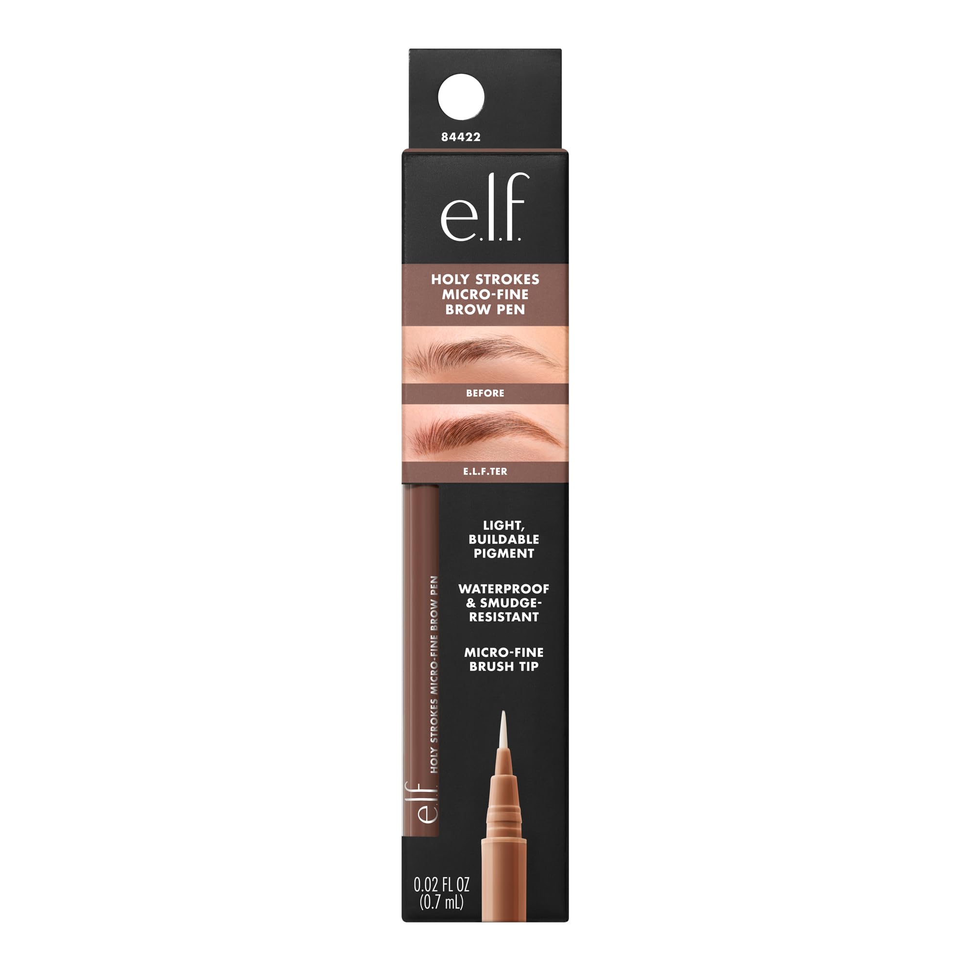 e.l.f. Holy Strokes brow pen offers smooth, even application.