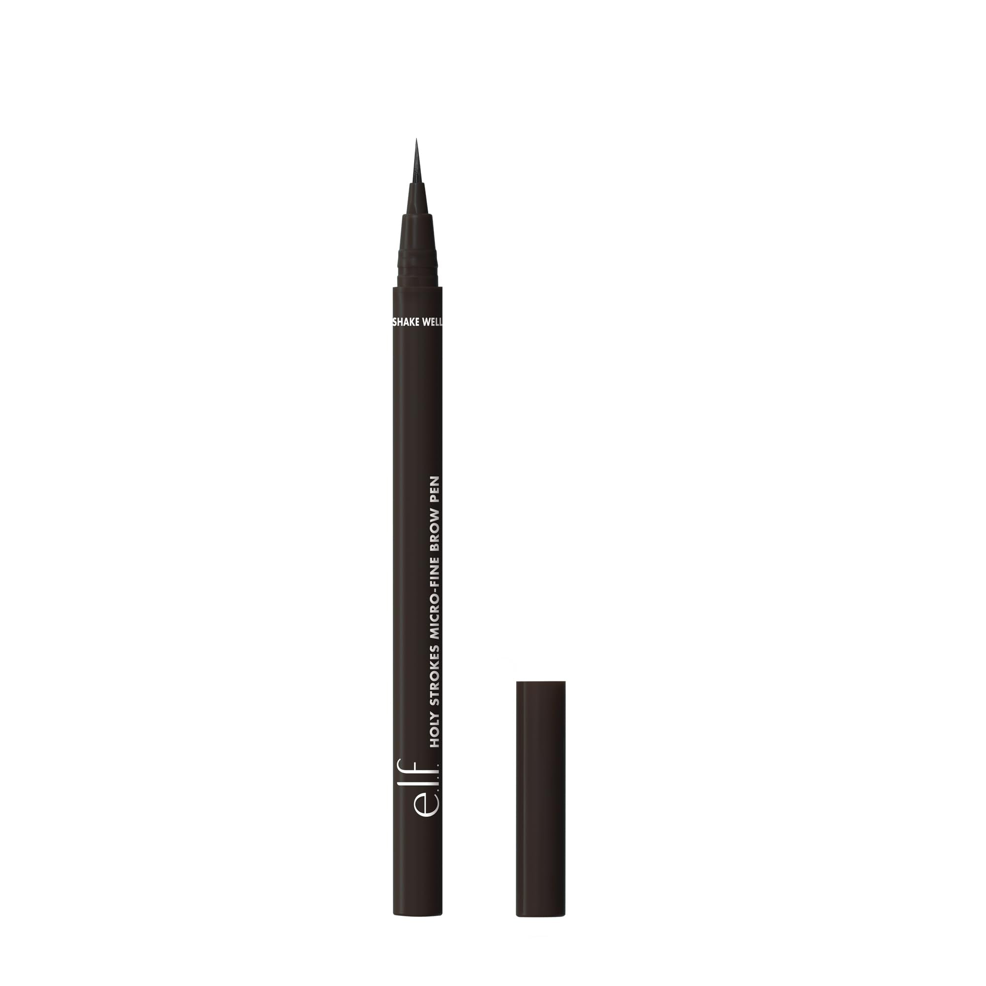e.l.f. Holy Strokes brow pen tip for precise hair-like strokes.
